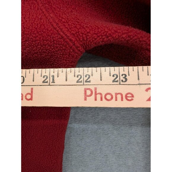 Gap Sweatshirt Hoodie Mens Small Red Sherpa Fleece Pullover Logo 1969 Kangaroo - Picture 8 of 9